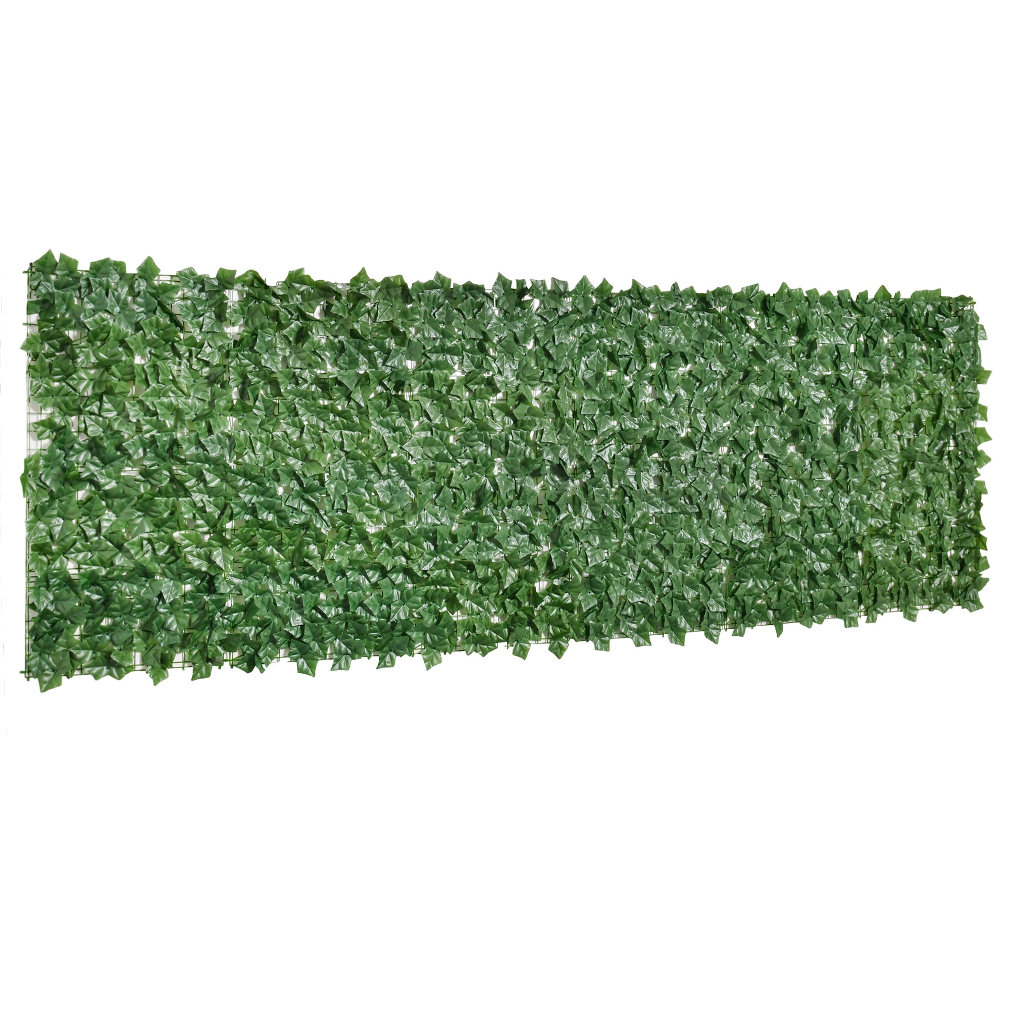 Kunstig hækskærm, UV-beskyttet skærm, grøn balkonskærm, hegnskærm med blade, hækhegn, vægmonteret kunstig 300 x 100 cm til haven, bryllup