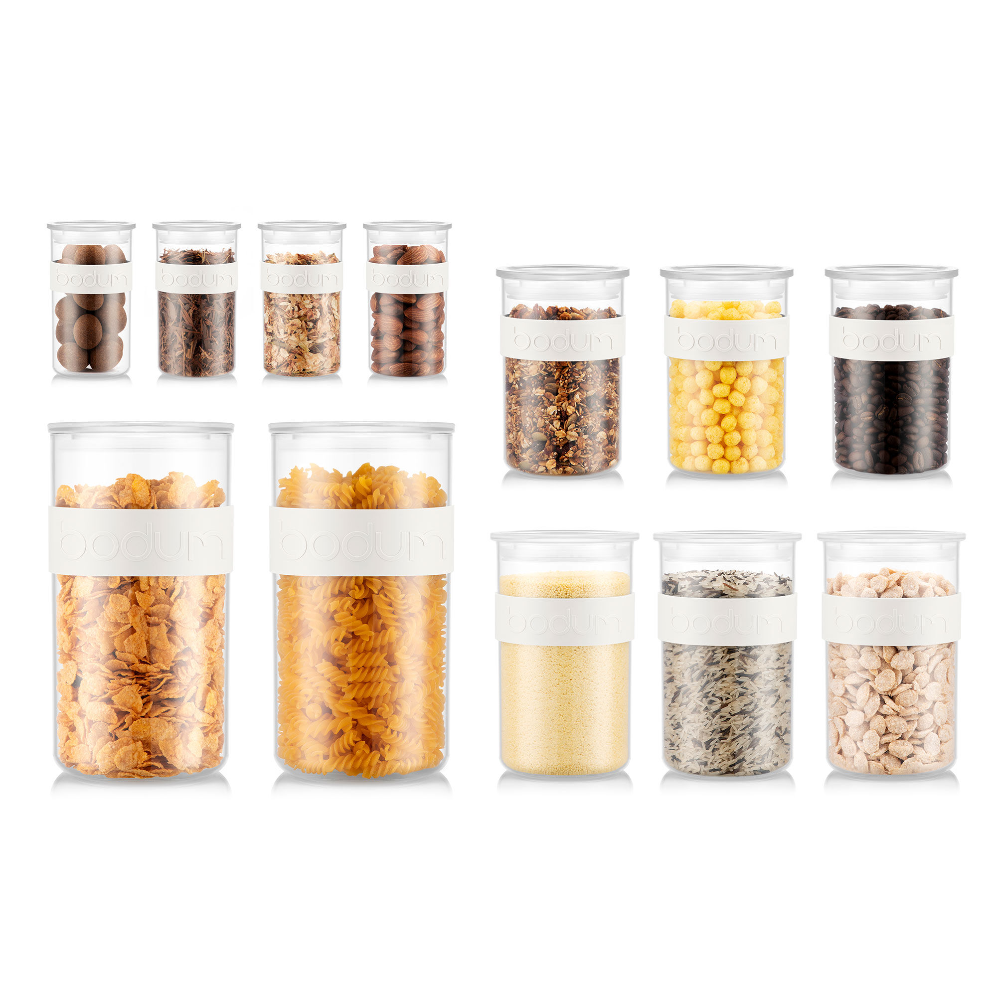 Bodum Presso opbevaringbeholdere 12 dele, hvid