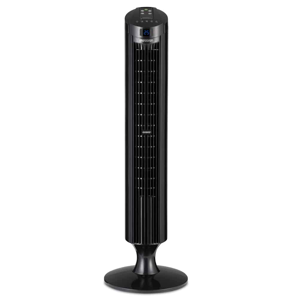 Tårnventilator sort 84cm inkl. fjernbetjening