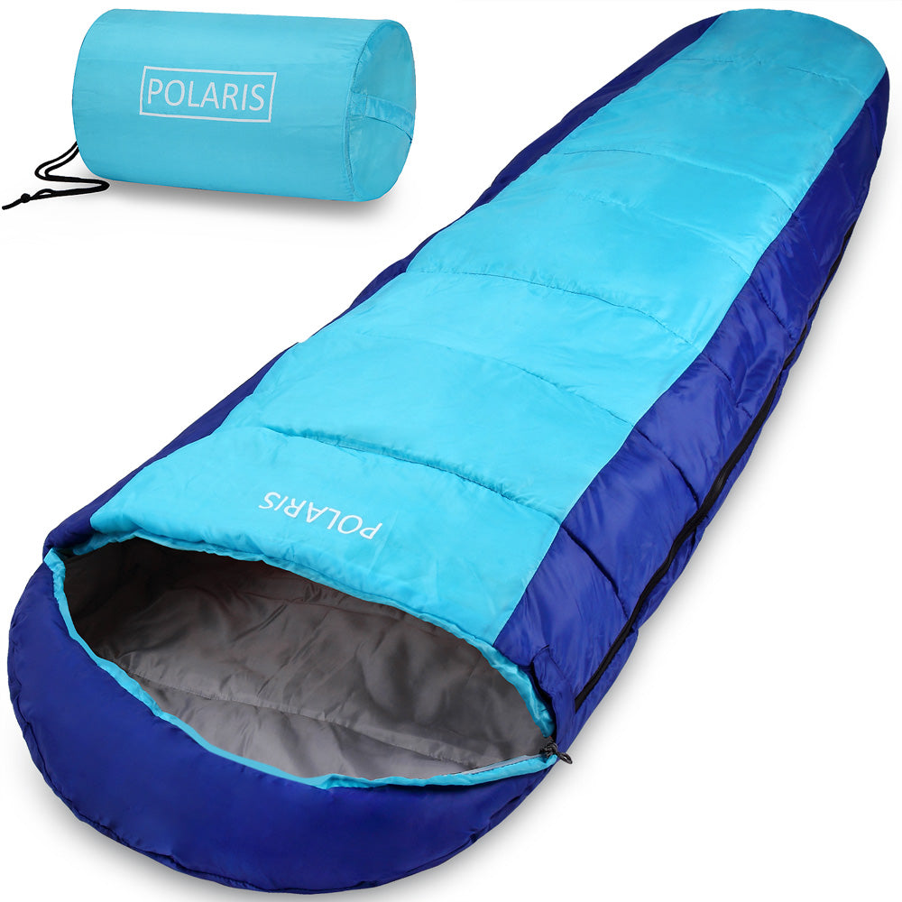 Sovepose polaris blå/turkis 210x75cm op til -7 Â° C