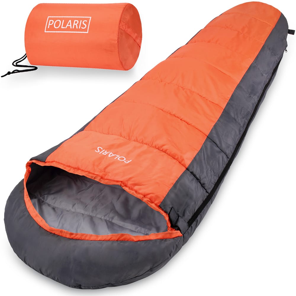 Sovepose Polaris Antracit/Orange 210x75cm op til -7Â°C
