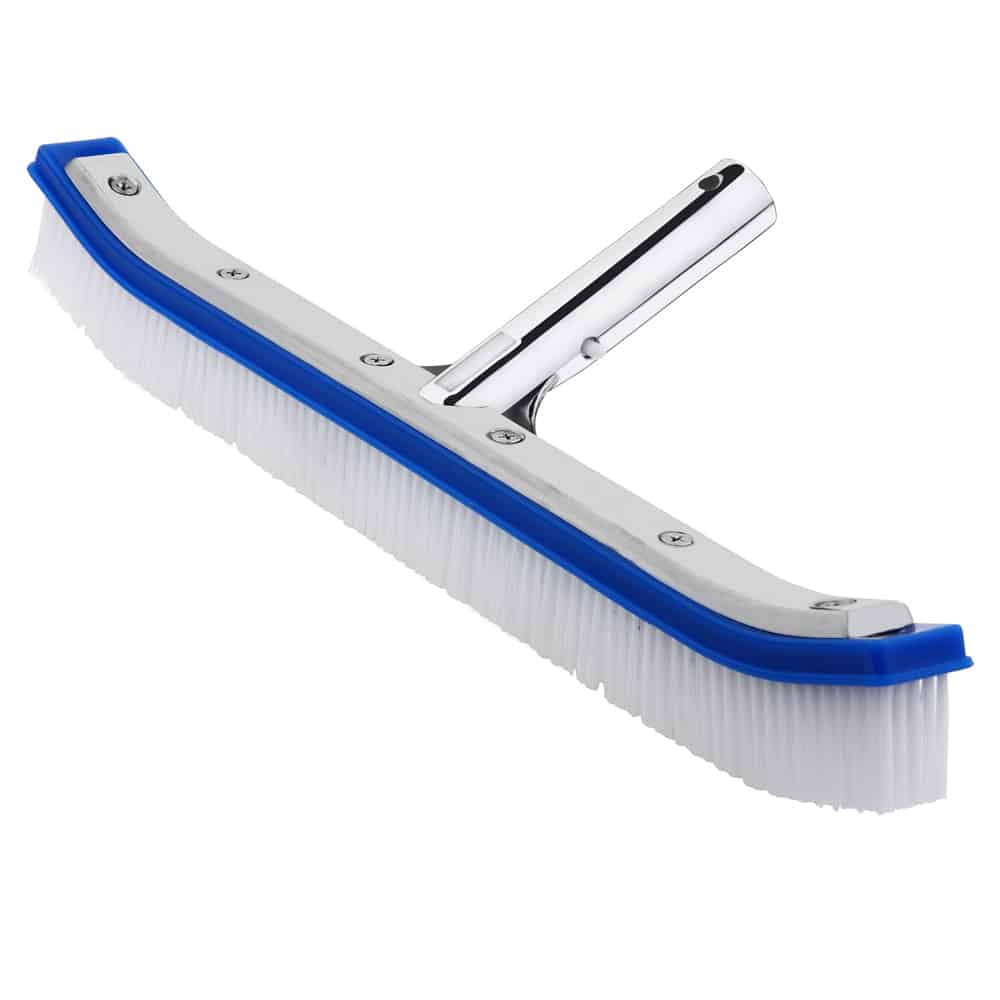 Aluminiumsforstærket poolbørste/gulvbørste - 46cm