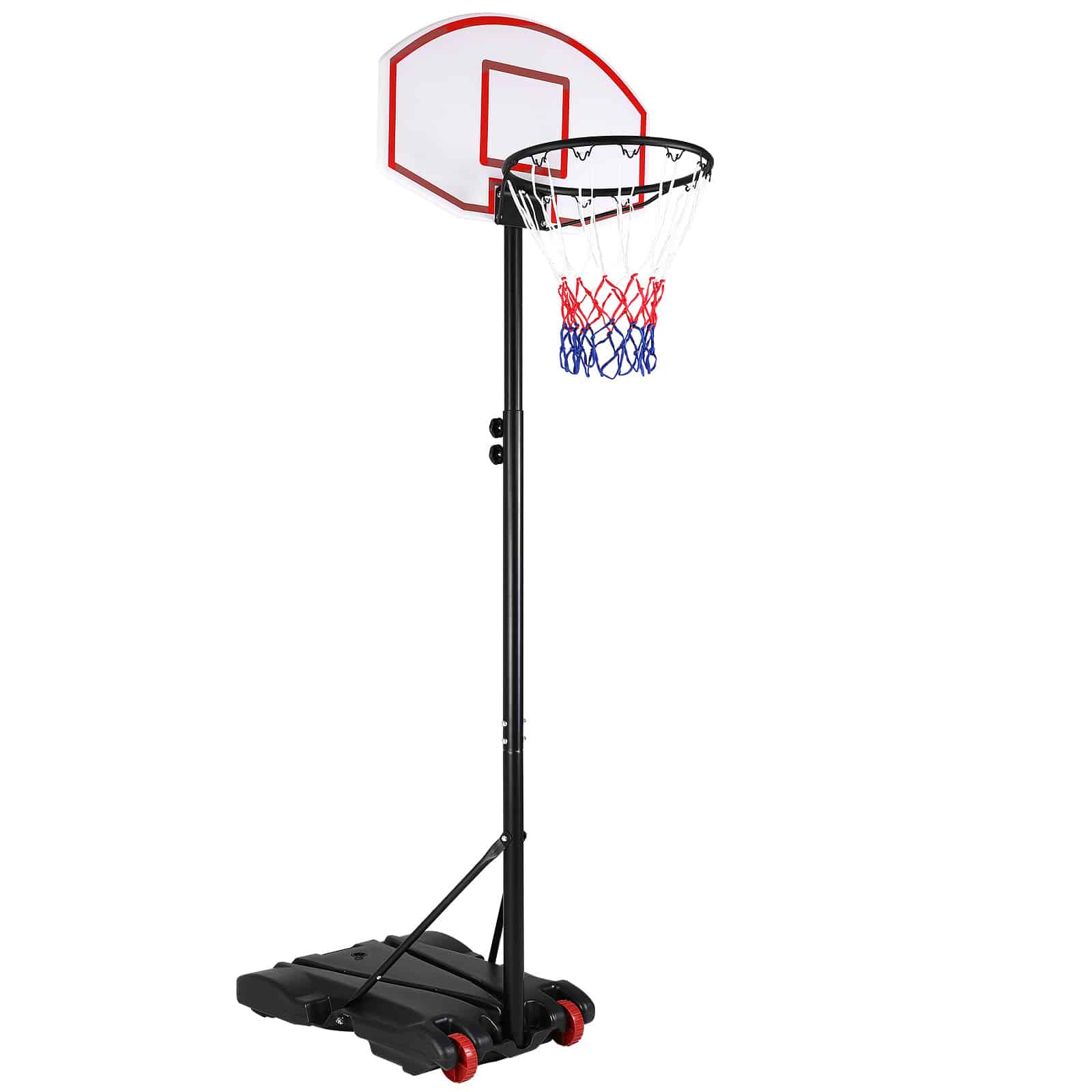 Basketballring højdejusterbar 179-209cm med hjul
