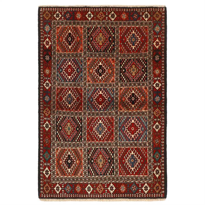 Reza Ægte tæppe Iran Yalameh - 102x148 cm : Erling Christensen Møbler  : Erling Christensen Møbler