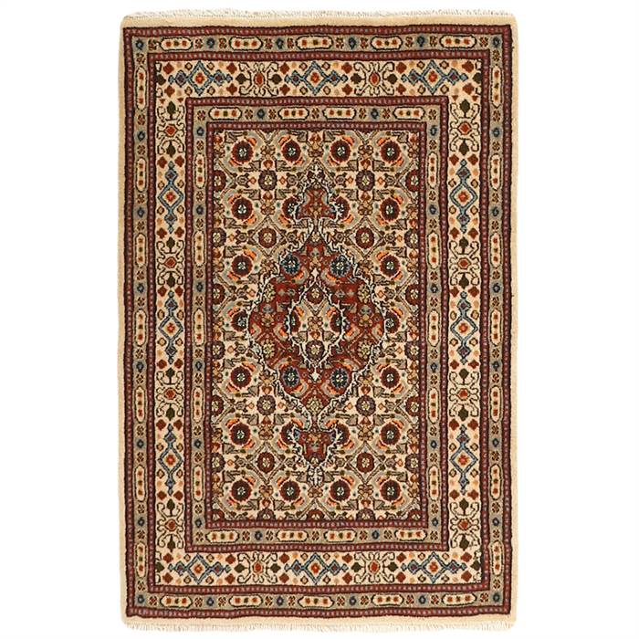 Reza Ægte tæppe Iran Moud Mahi - 62 x 91 cm : Erling Christensen Møbler  : Erling Christensen Møbler