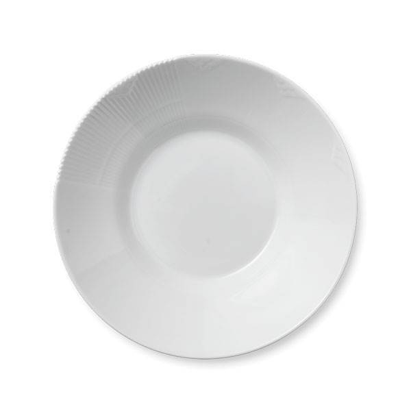 Royal Copenhagen Hvid Elements dyb tallerken - 25 cm  : Erling Christensen Møbler