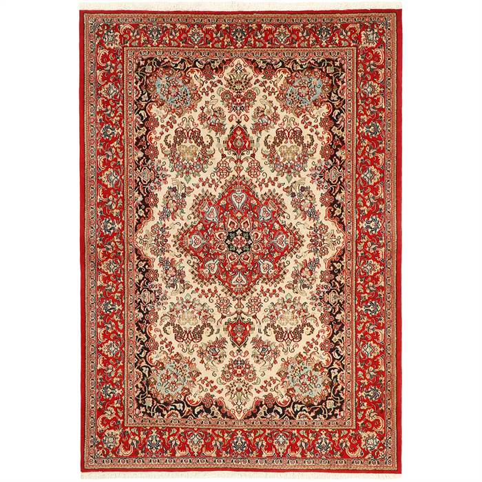 Reza Ægte tæppe Iran Ghom - 146x216 cm : Erling Christensen Møbler  : Erling Christensen Møbler