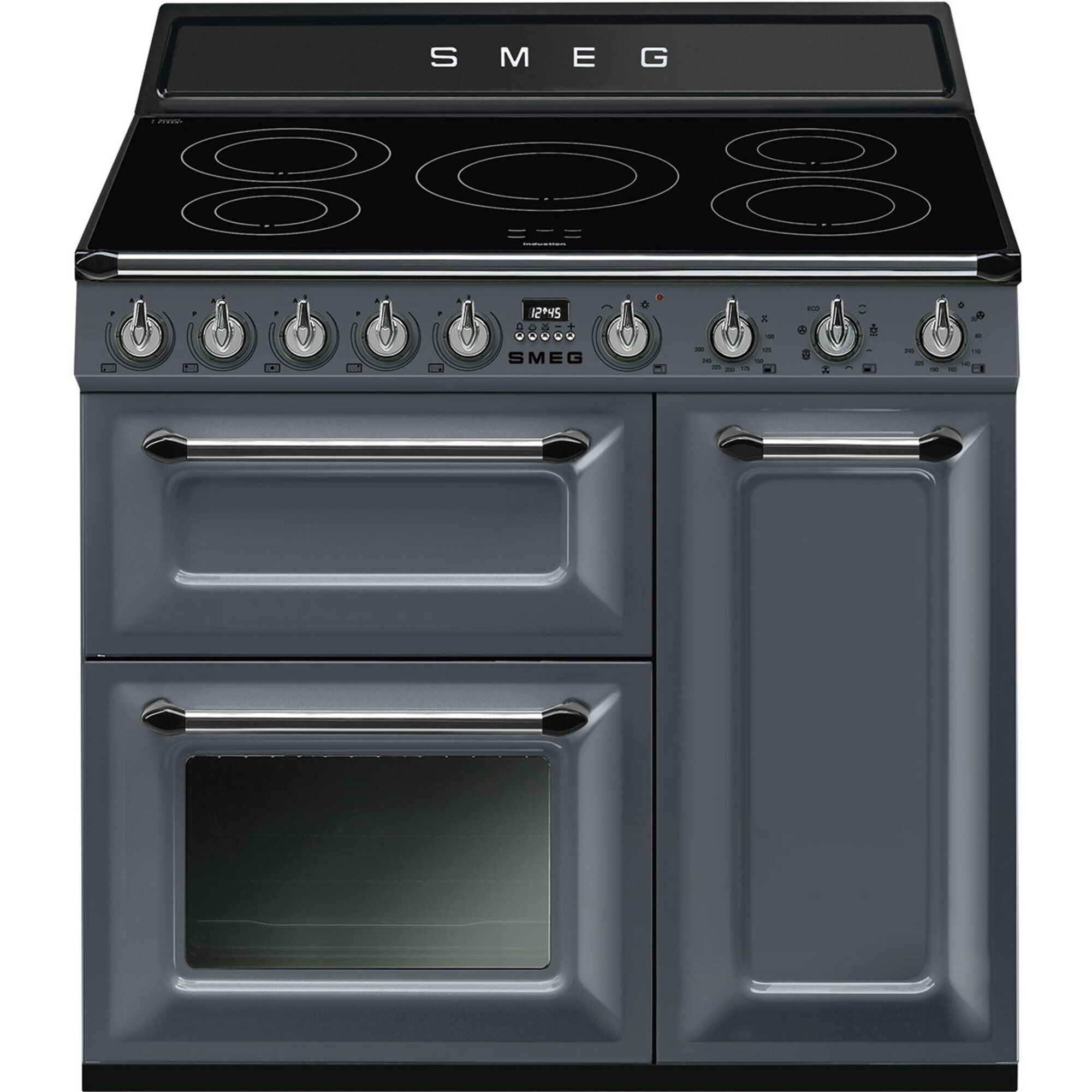 Smeg TR93IGR2 induktionskomfur, slate grey
