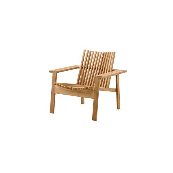 Cane-Line Amaze loungestol - teak - Stabelbar  : Erling Christensen Møbler