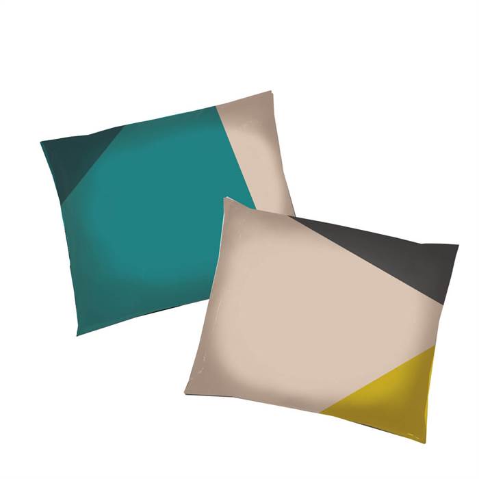 Auping Diagonal AUP Aqua blue - Pudebetræk - 60x63 cm  : Erling Christensen Møbler