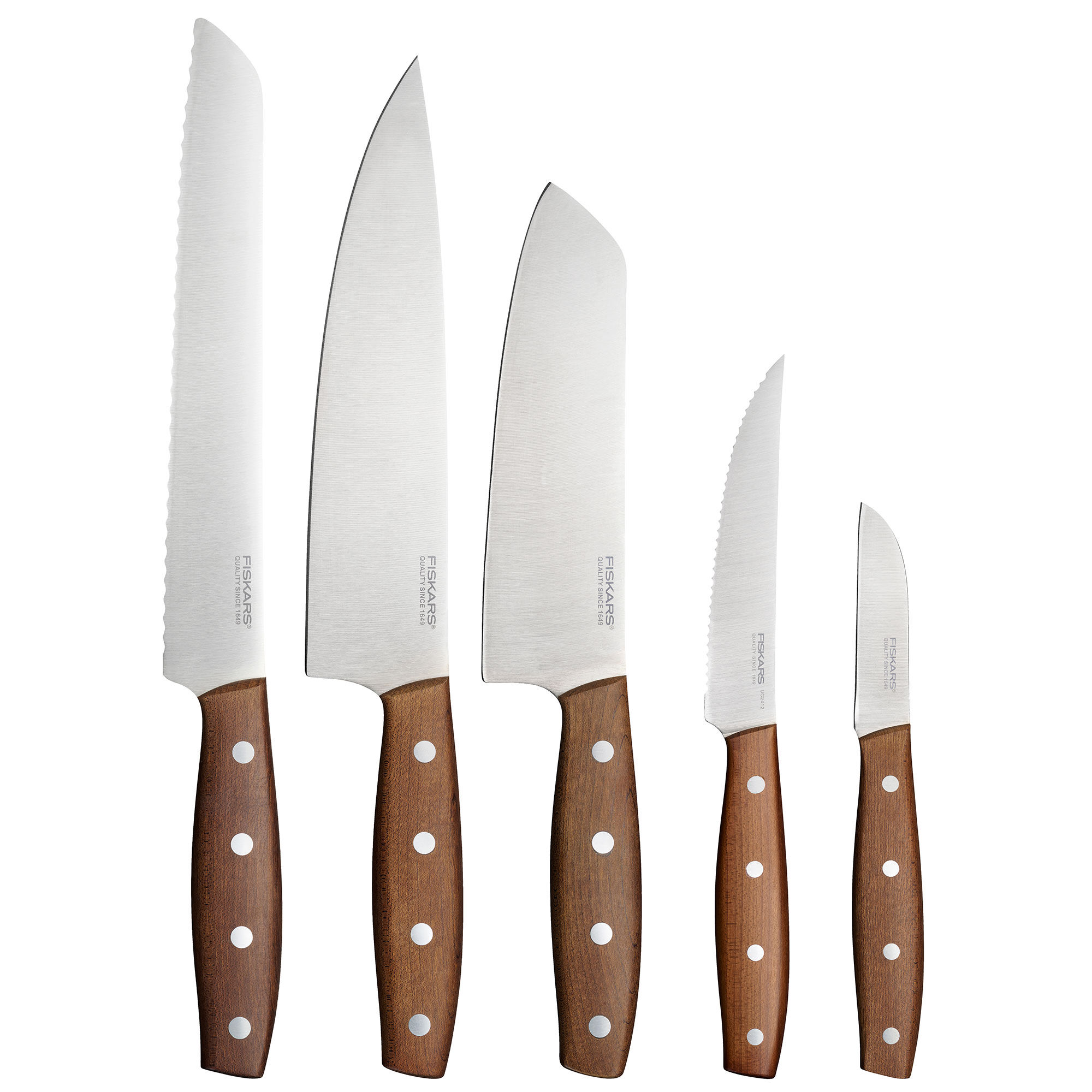 Fiskars Folken knivsæt 5 dele, træ