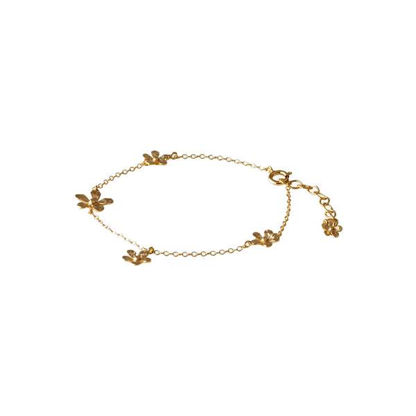 Pernille Corydon Wild Poppy bracelet adj. 16-19 cm - Forgyldt genbrugssølv  : Erling Christensen Møbler