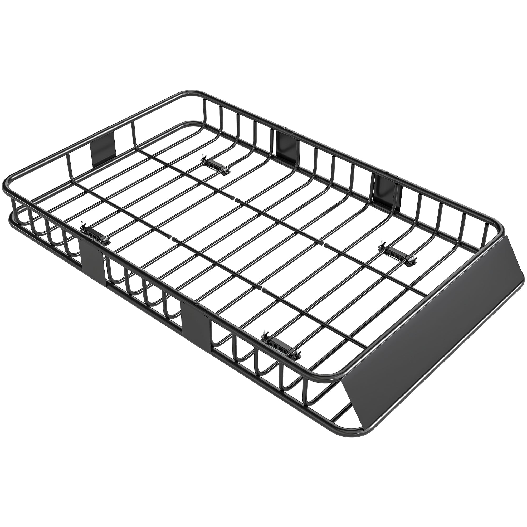 Metal tagbøjle til biler, 162x99x16cm, universal bagagebærer, tagbøjle, lasteevne på 100 kg, bagagekurv til camping, grill, bilture, sort