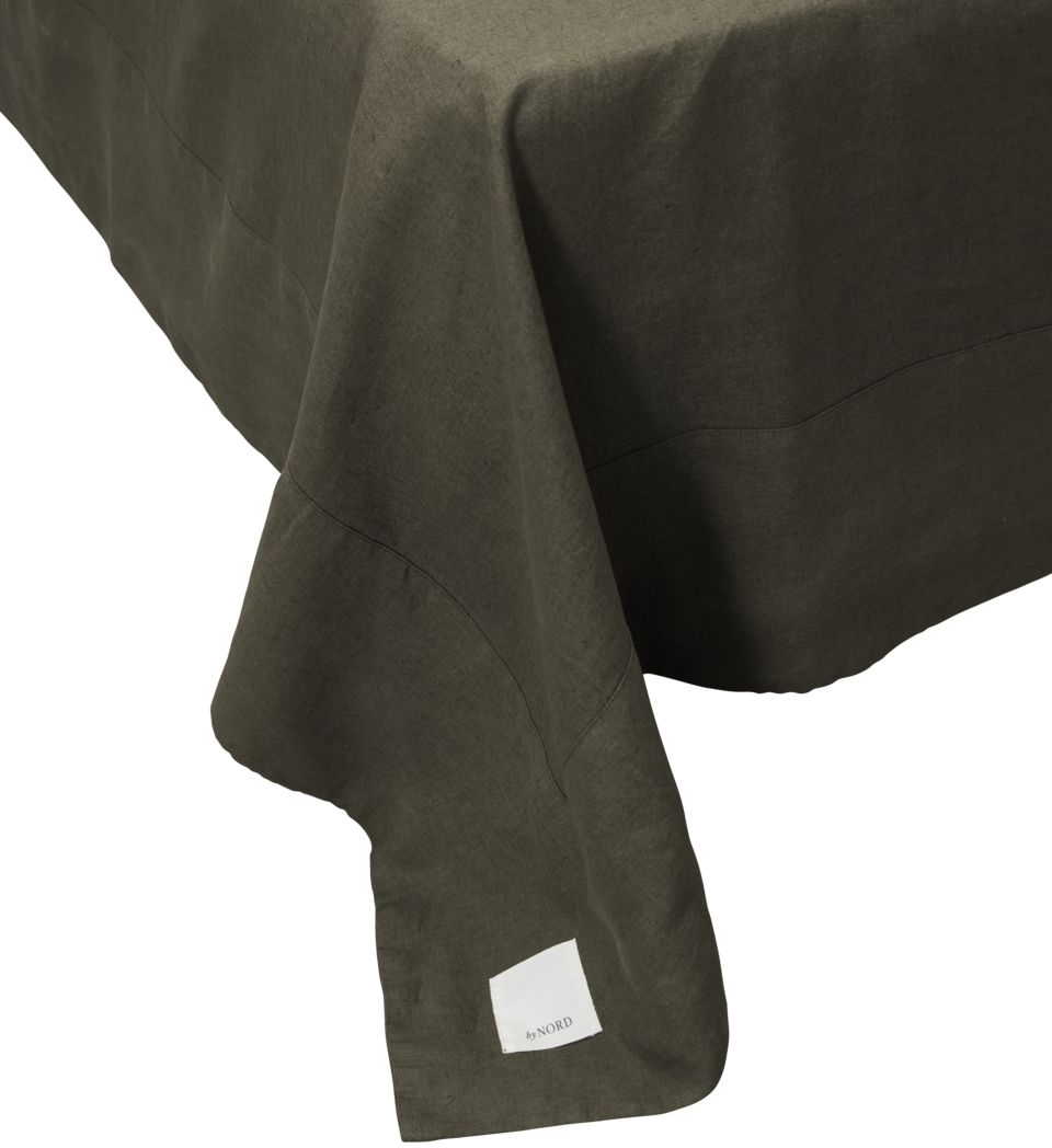 Sengekappe byNORD Gunhild 160x280 cm bark stonewashed hør sengetæppe