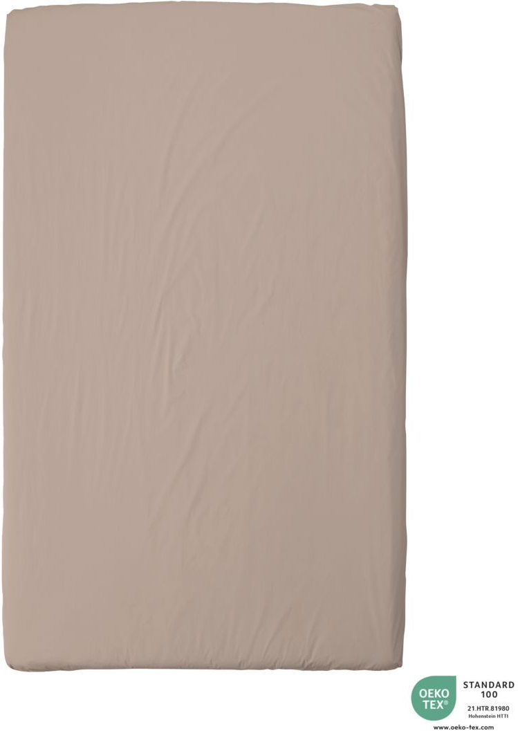 Lagen byNORD Ingrid økologisk bomuld percale 210x270 cm Straw