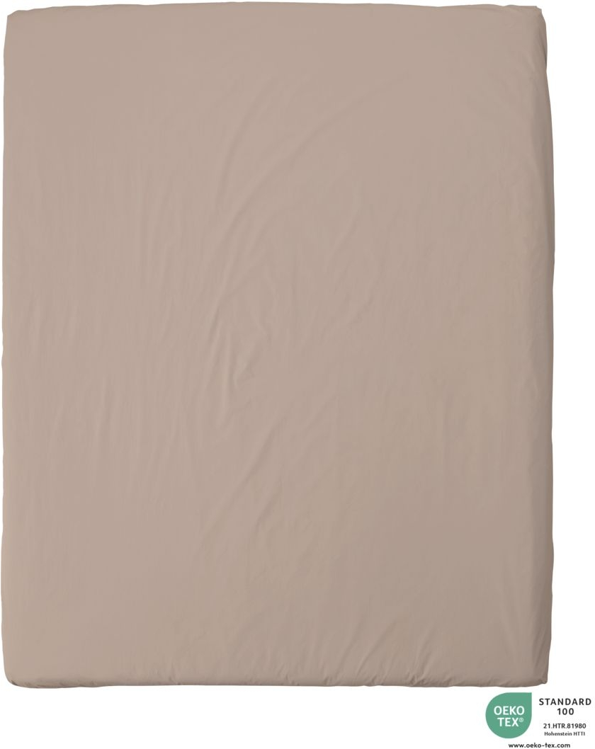 Sengelagen byNORD Ingrid økologisk bomuld 270x270 cm straw OEKO-TEXÂ®
