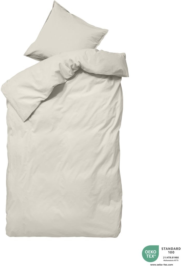 Sengesæt byNORD Ingrid økologisk bomuld Shell dynebetræk 140x200 & pudebetræk 63x60 cm