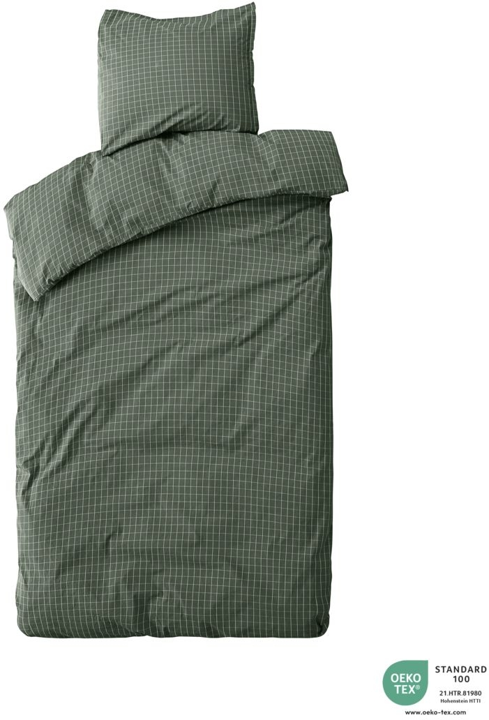 Sengesæt byNORD Erika 100% økologisk bomuld Forest w. snow 140x220  70x50 cm