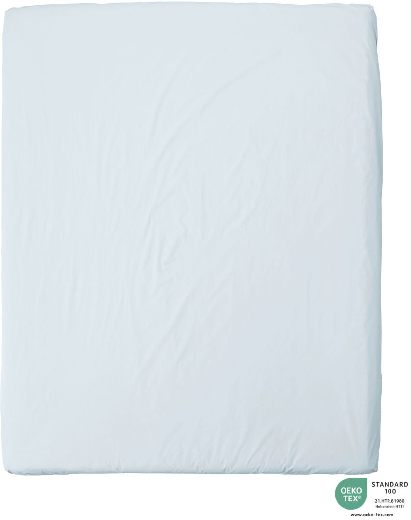 Lagen byNORD Ingrid 270Ã270 cm 100% økologisk bomuld percale OEKO-TEX 100 Sky