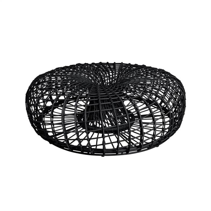 Cane-Line Nest fodskammel / sofabord - Lavagrå - Stor : Erling Christensen Møbler