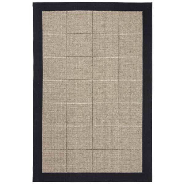 HC Interior Rugs Casablanca fladvævet tæppe - Sort  : Erling Christensen Møbler