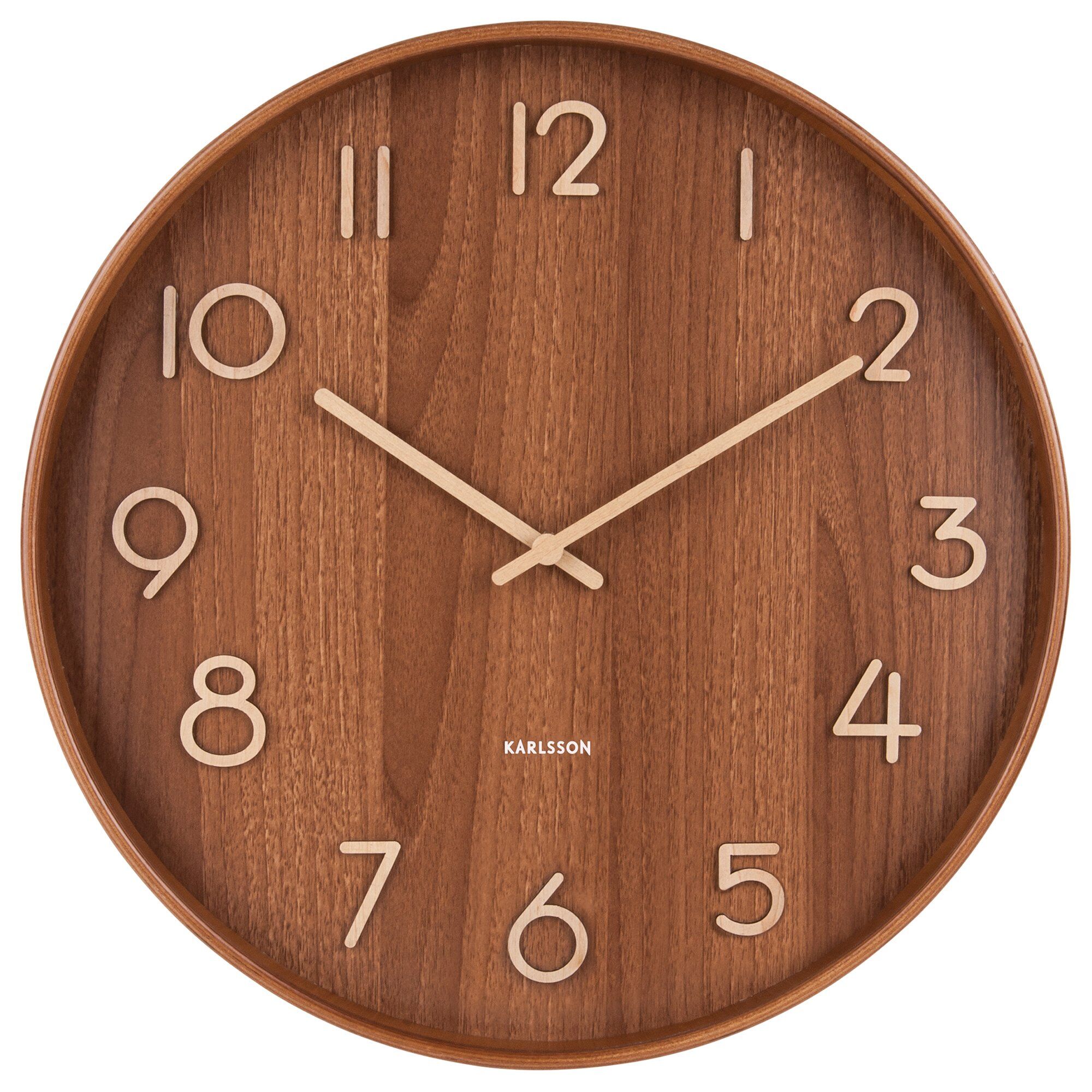 Karlsson Pure vægur 60 cm, dark wood