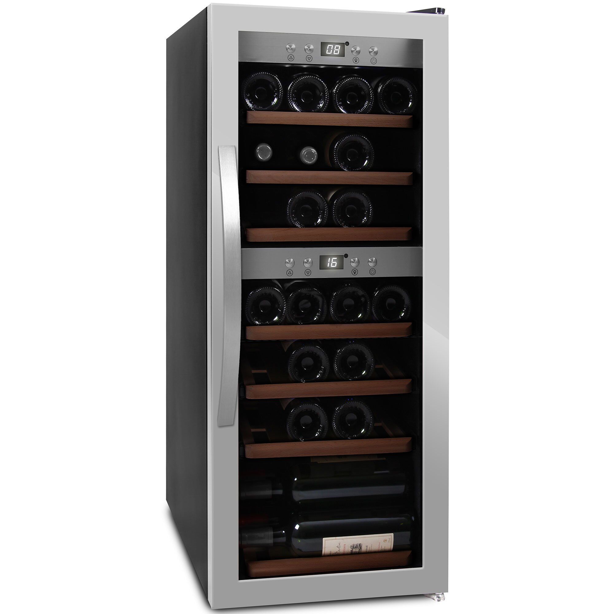 Mquvée WineExpert 38 vinkøleskab, rustfrit stål
