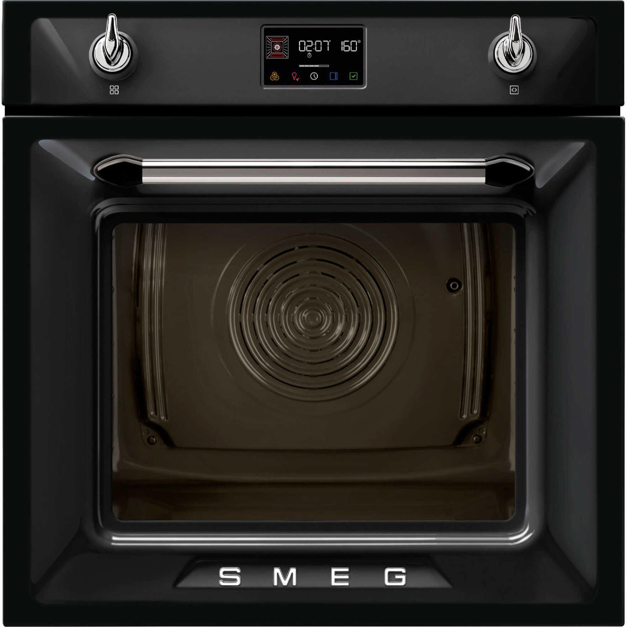 Smeg SOP6902S2P indbygningsovn 68 liter, sort