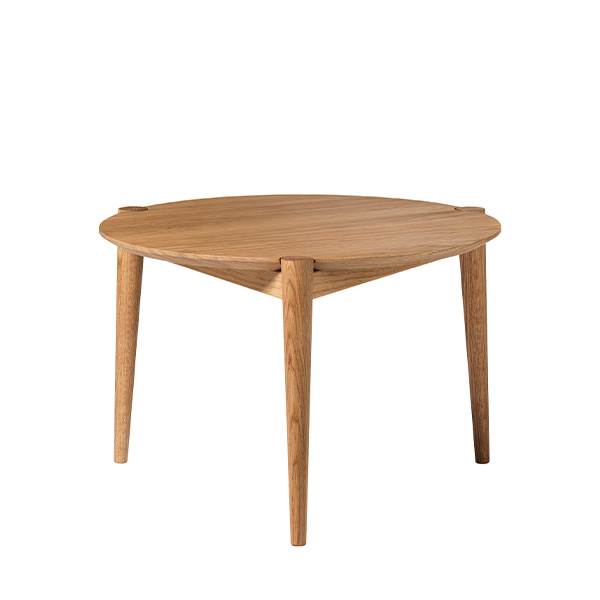 FDB Møbler - D102 Søs Sofabord - Massiv eg - Ø55 cm  : Erling Christensen Møbler