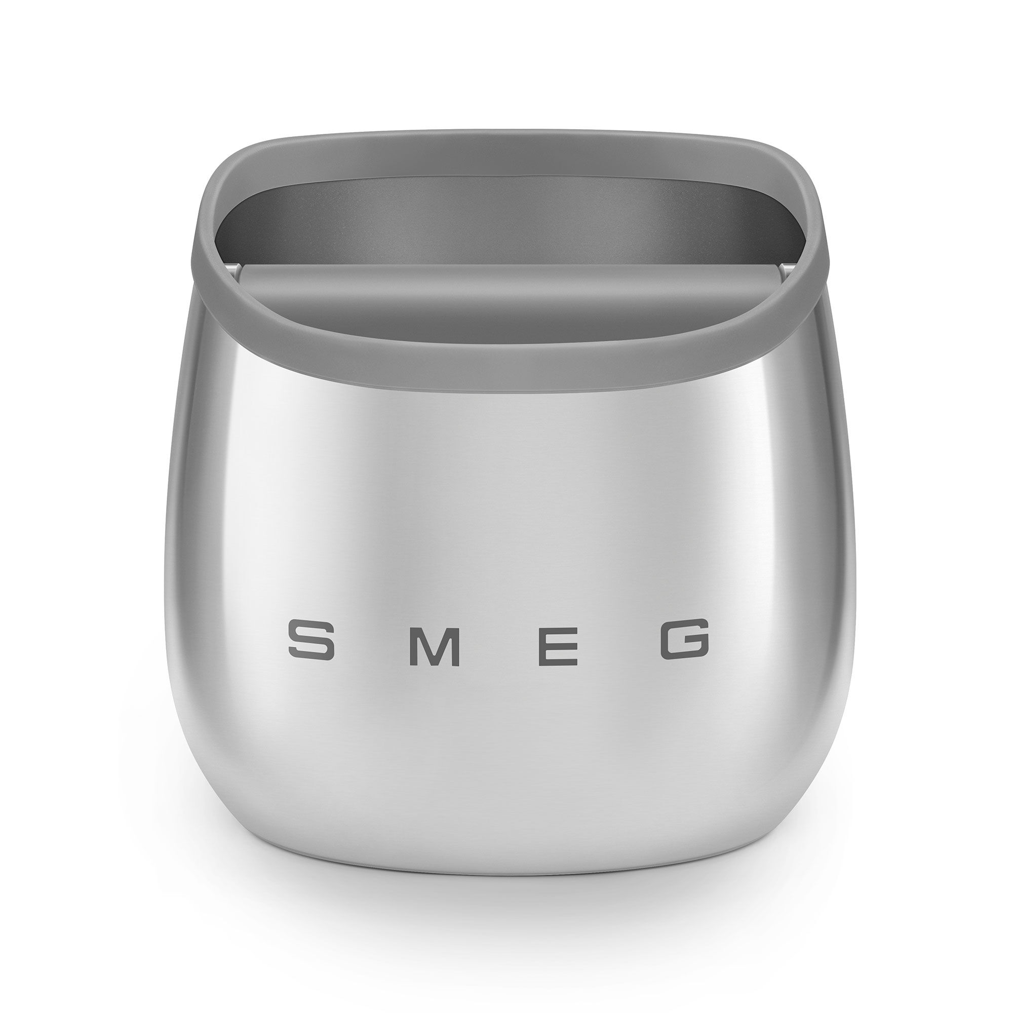 Smeg Knock Box kaffegrumsbeholder, rustfrit stål