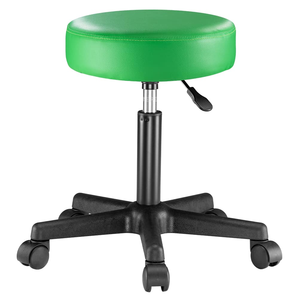 Roller skammel 360Â° drejelig 10cm polstring, grøn