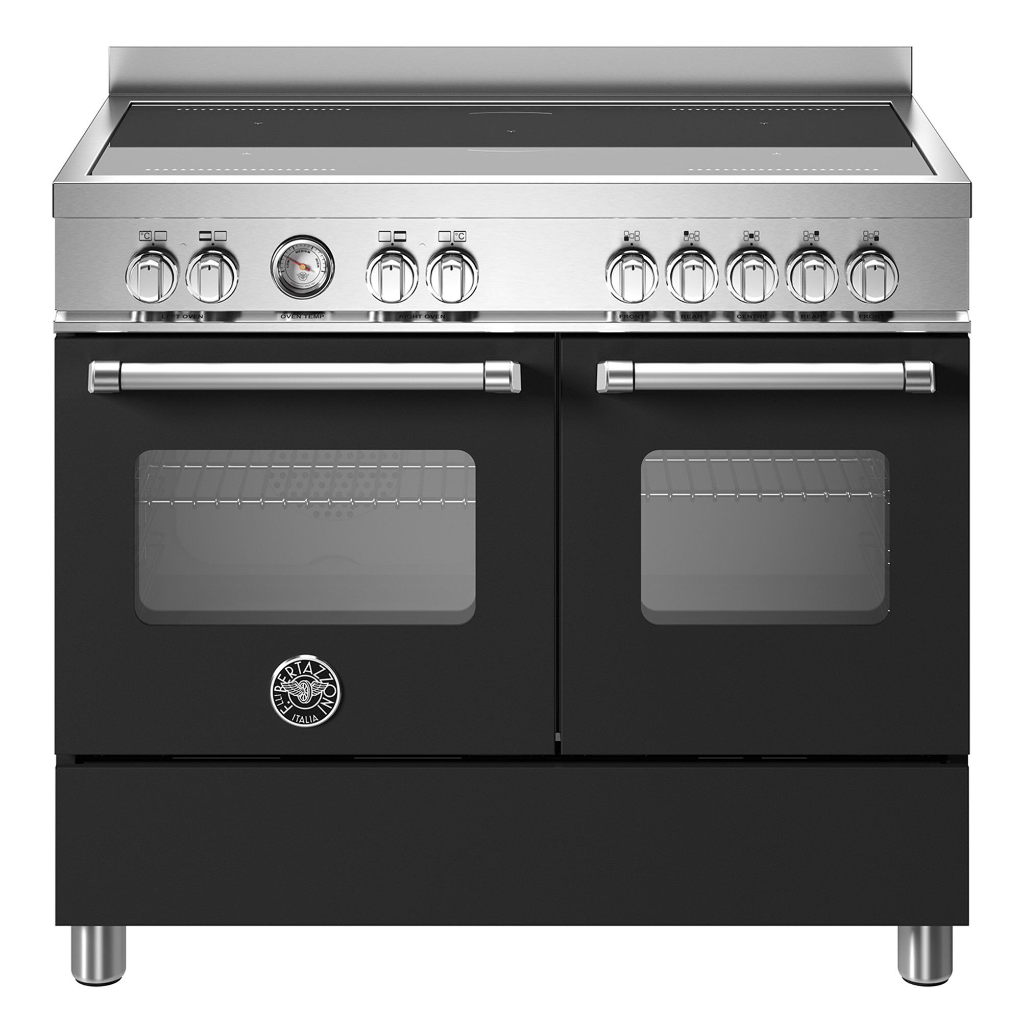 Bertazzoni MAS105I2ENET Master induktionskomfur med dobbeltovn, 100 cm, mat sort