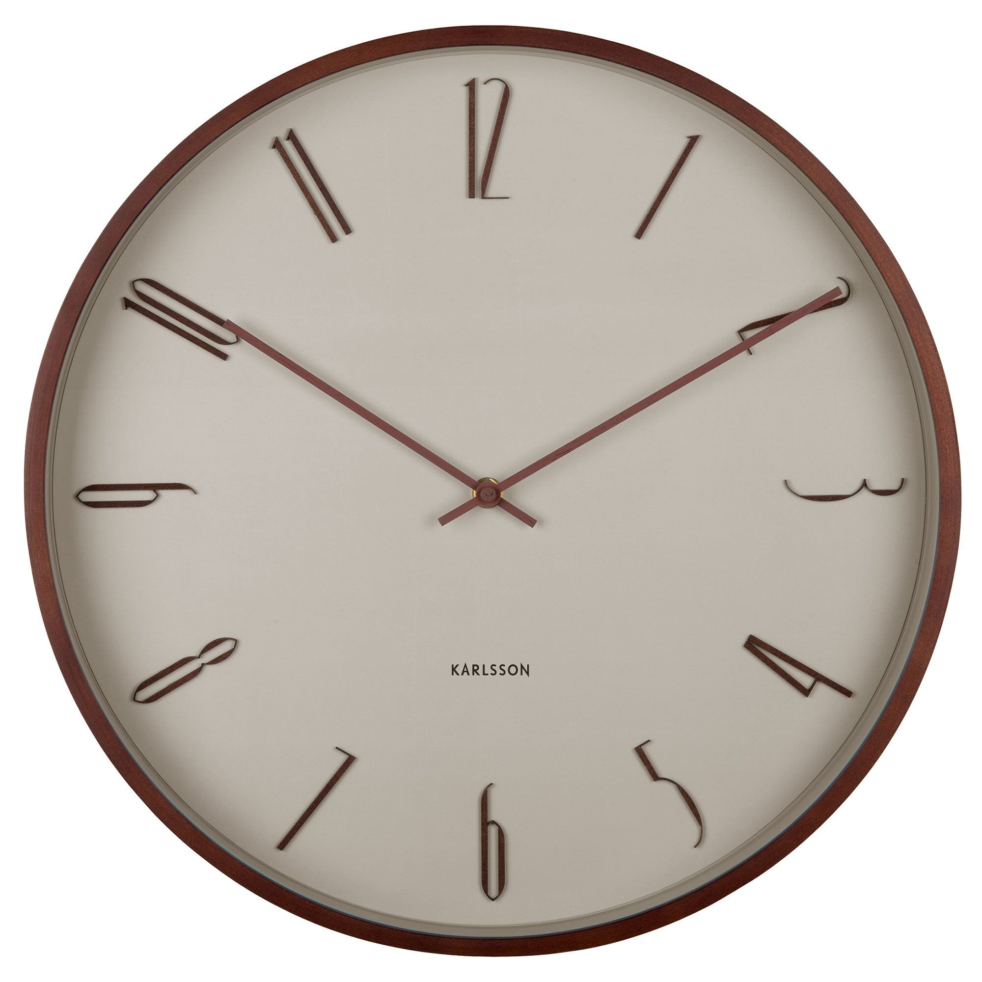 Karlsson Scandia vægur 40 cm, warm grey