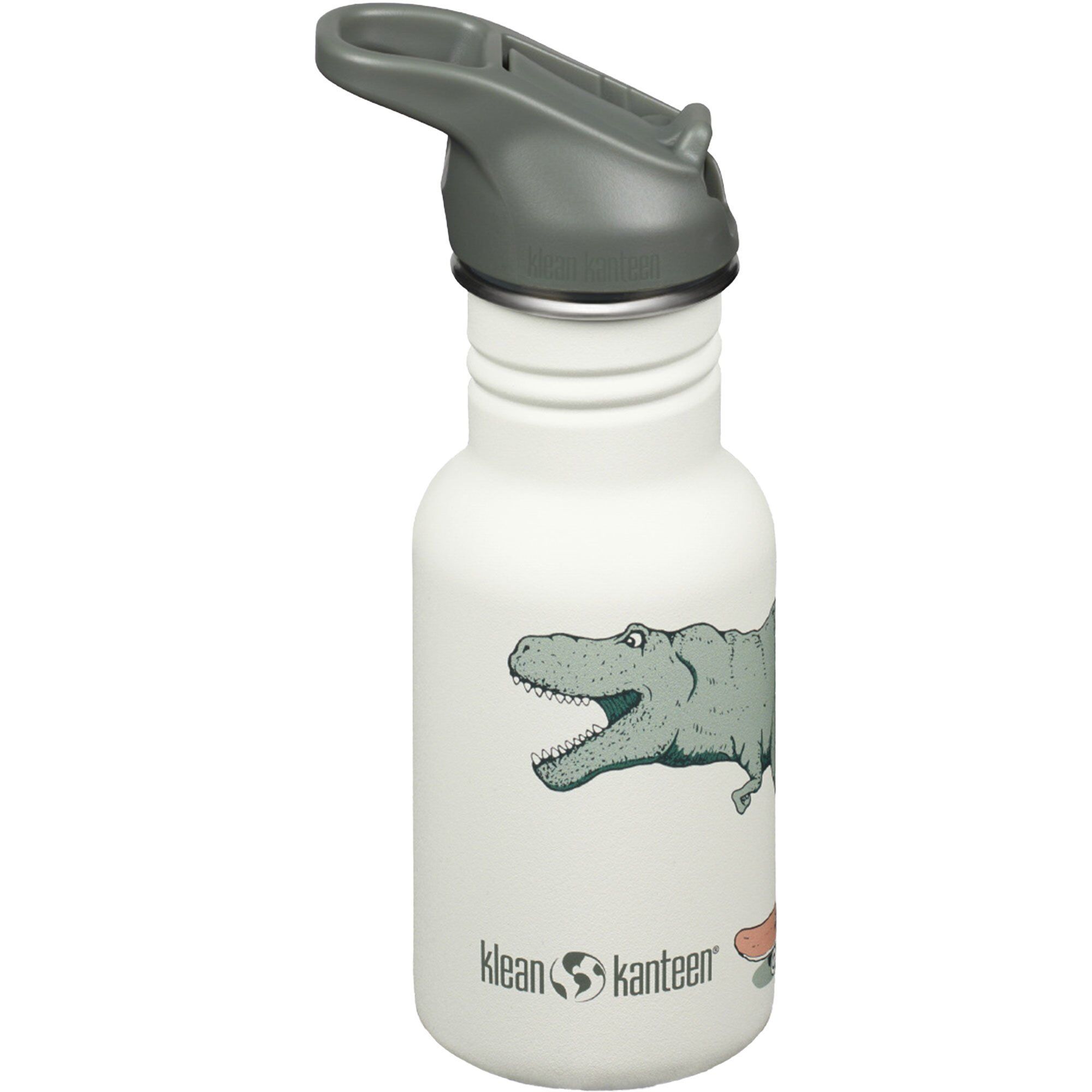 Klean kanteen Kid Classic Narrow Flip Vandflaske 355 ml, Dino Skate