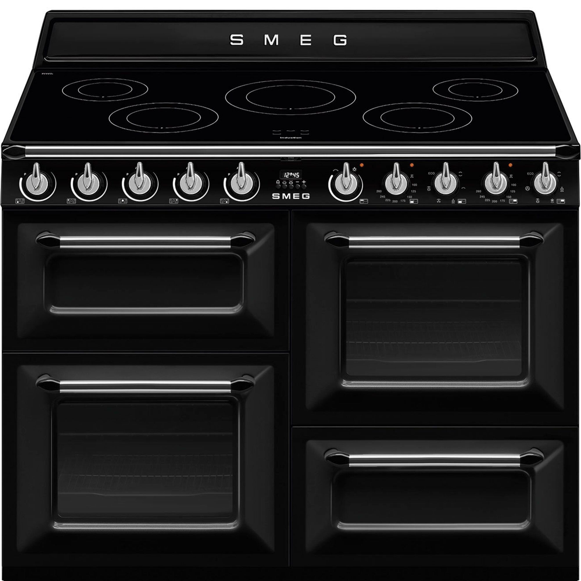 Smeg TR4110IBL2 Victoria komfur med 3 ovne 110 cm, sort