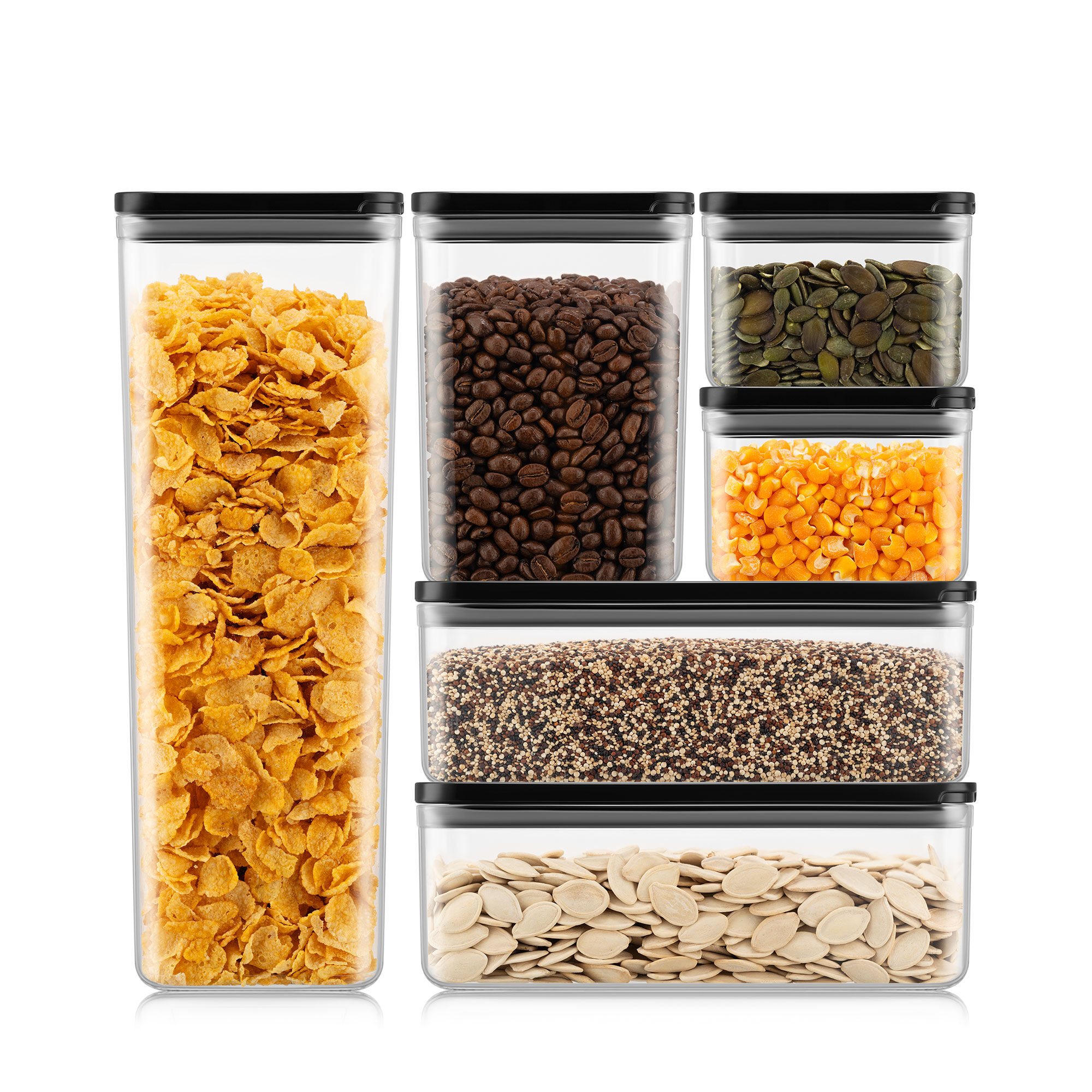 Bodum Canteen opbevaringsbeholdere 6 dele, sort