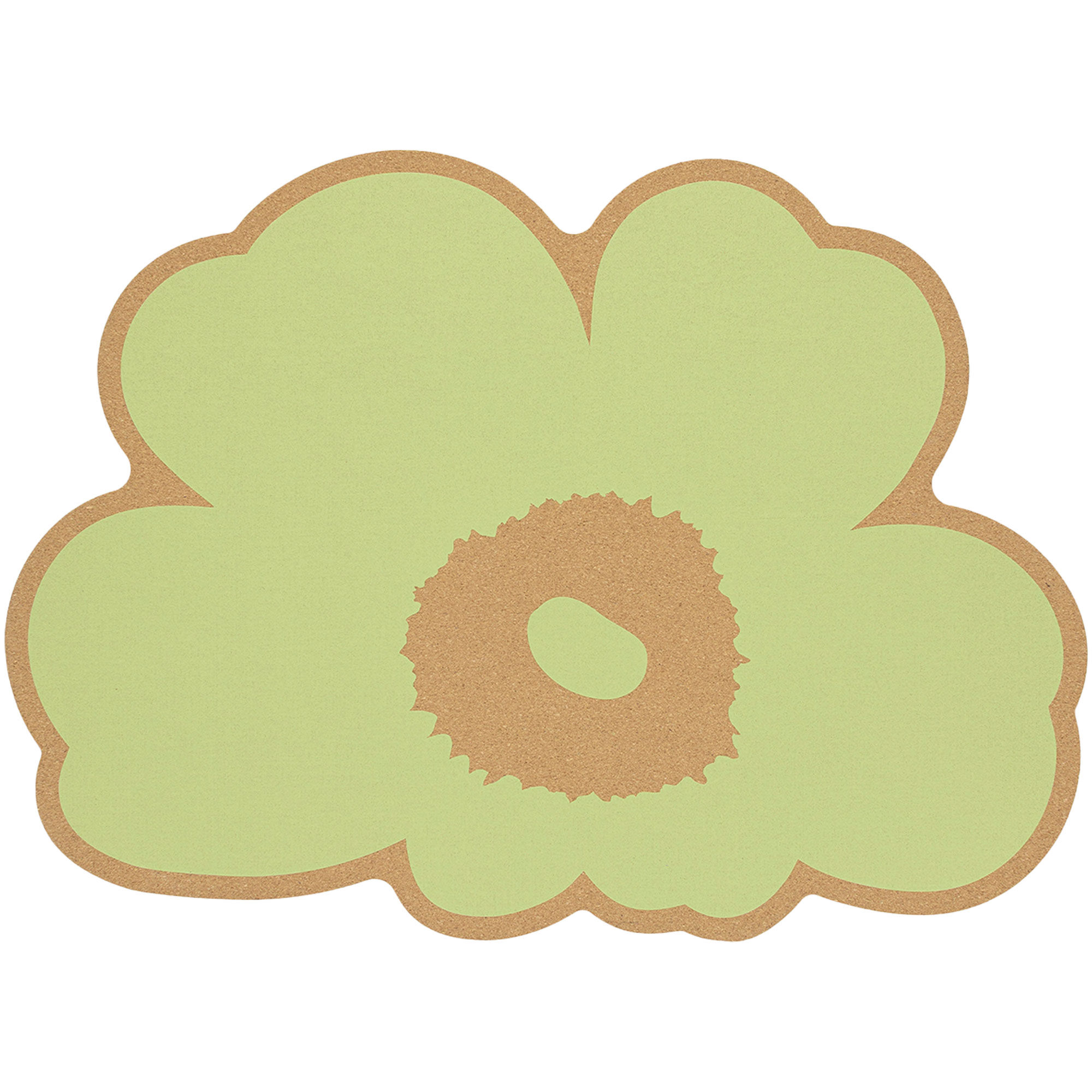 Marimekko Unikko bordskåner 45 cm, kork/pæregrøn
