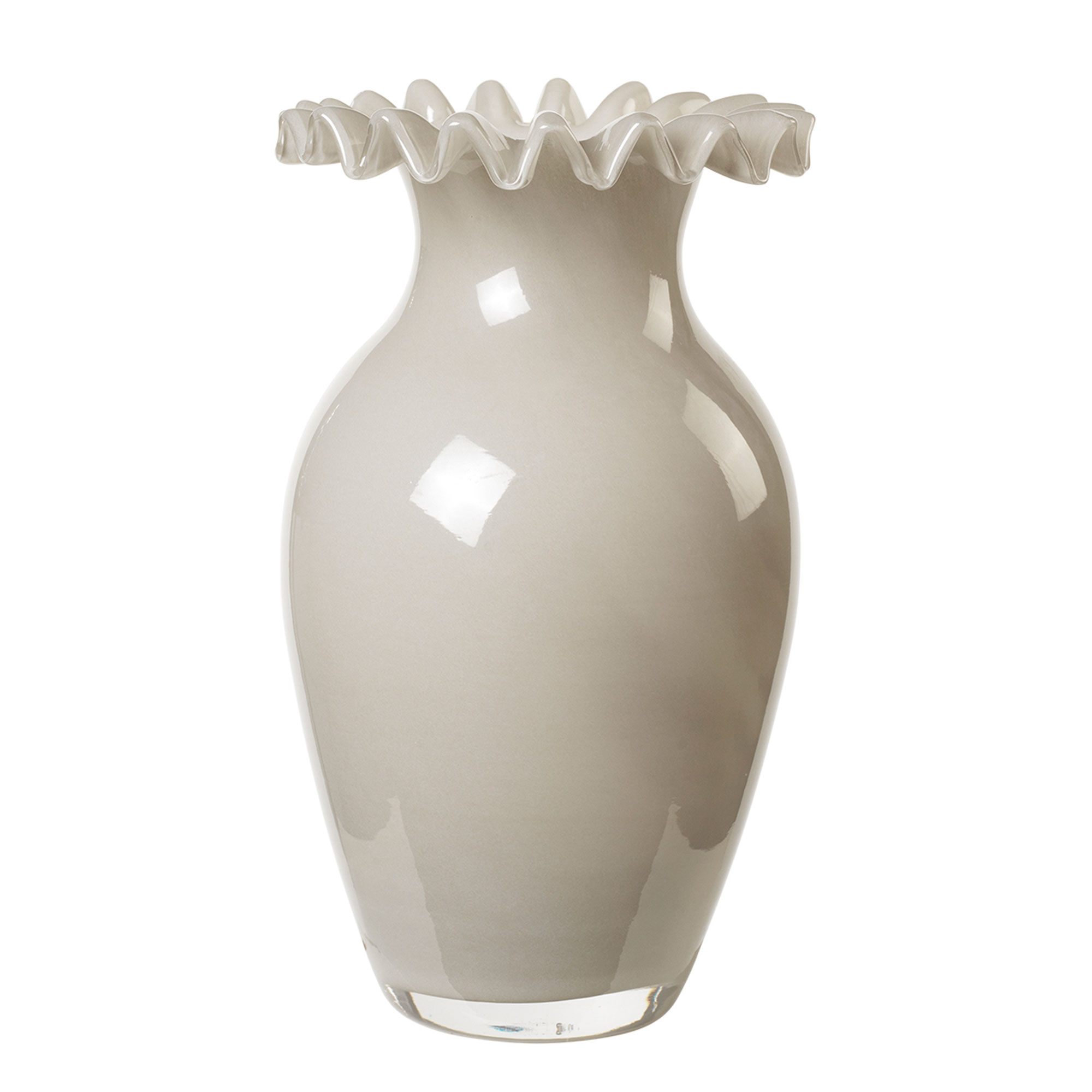 Broste Jasmin Vase, taupe warm grey