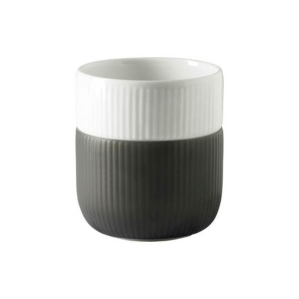 Royal Copenhagen Riflet Contrast krus - antracit - 33 cl  : Erling Christensen Møbler