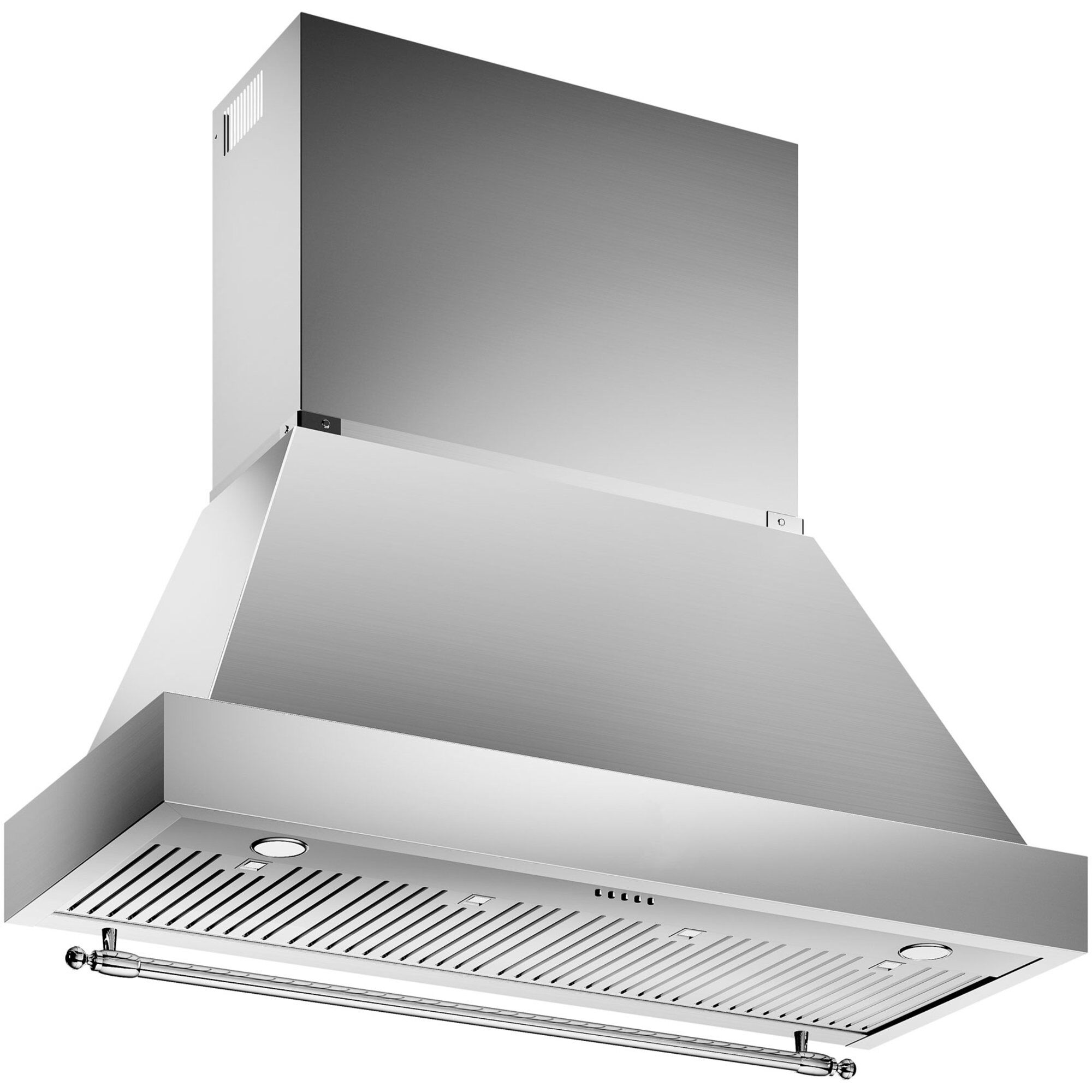 Bertazzoni K120HERTX + KC48HERTX Heritage emhætte, 120 cm, rustfrit stål