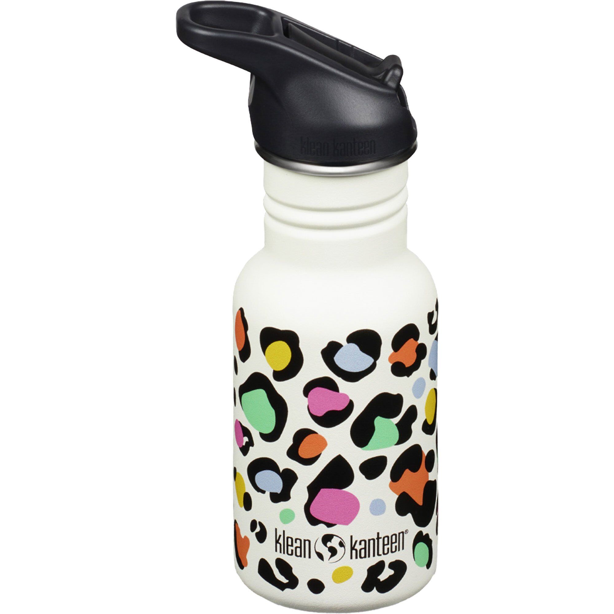 Klean kanteen Kid Classic Narrow Flip Vandflaske 355 ml, Leopard Print