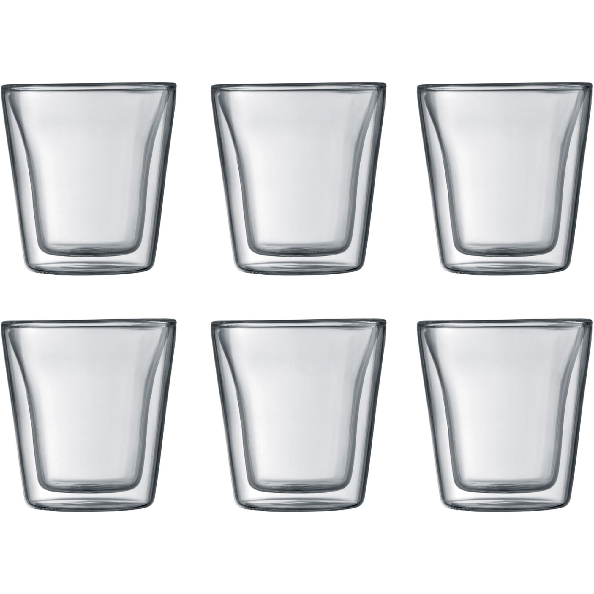 Bodum CANTEEN Dobbeltvægget glas, 6 stk. - 0,1 l