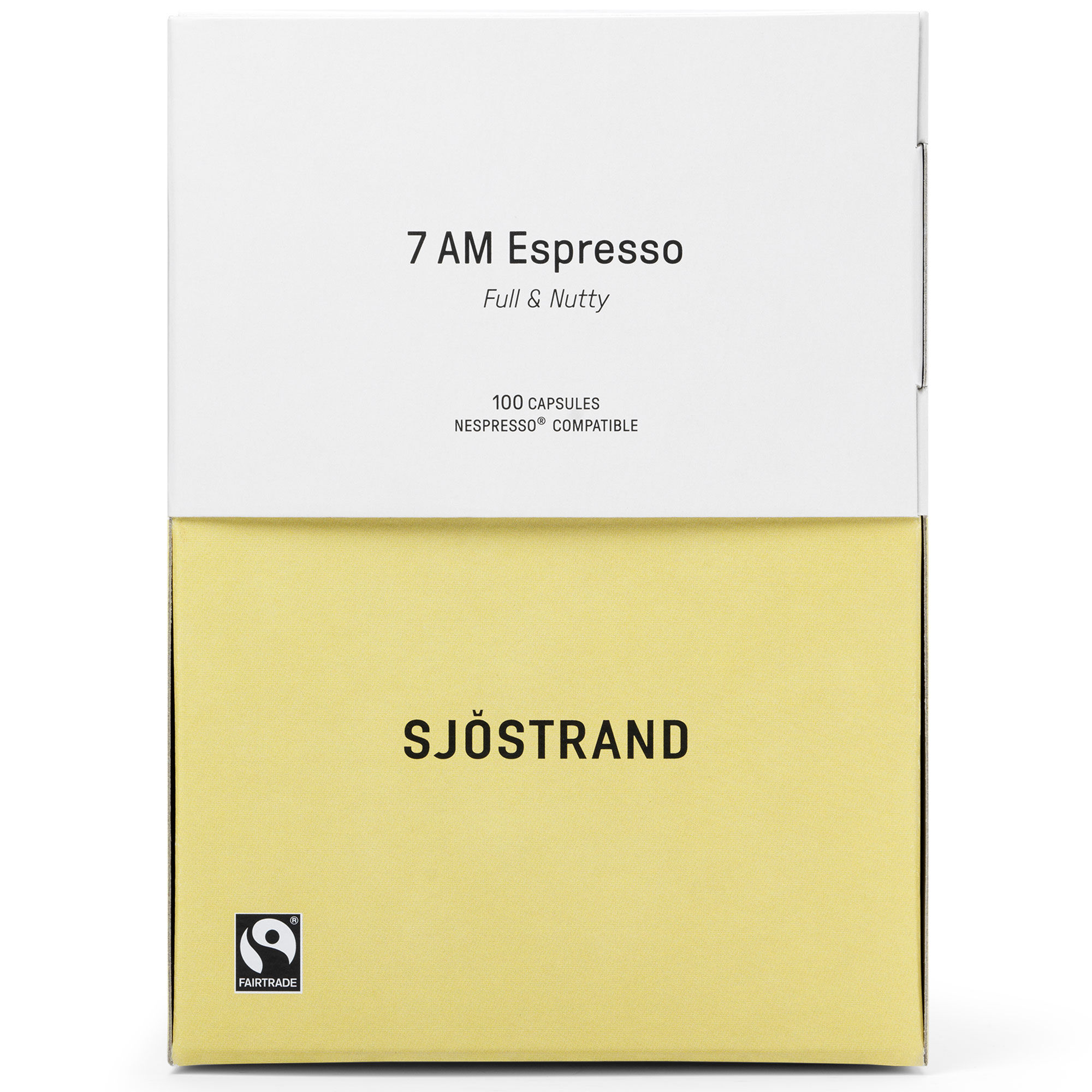 Sjöstrand coffee 7 AM Espresso kaffekapsler 100 stk.