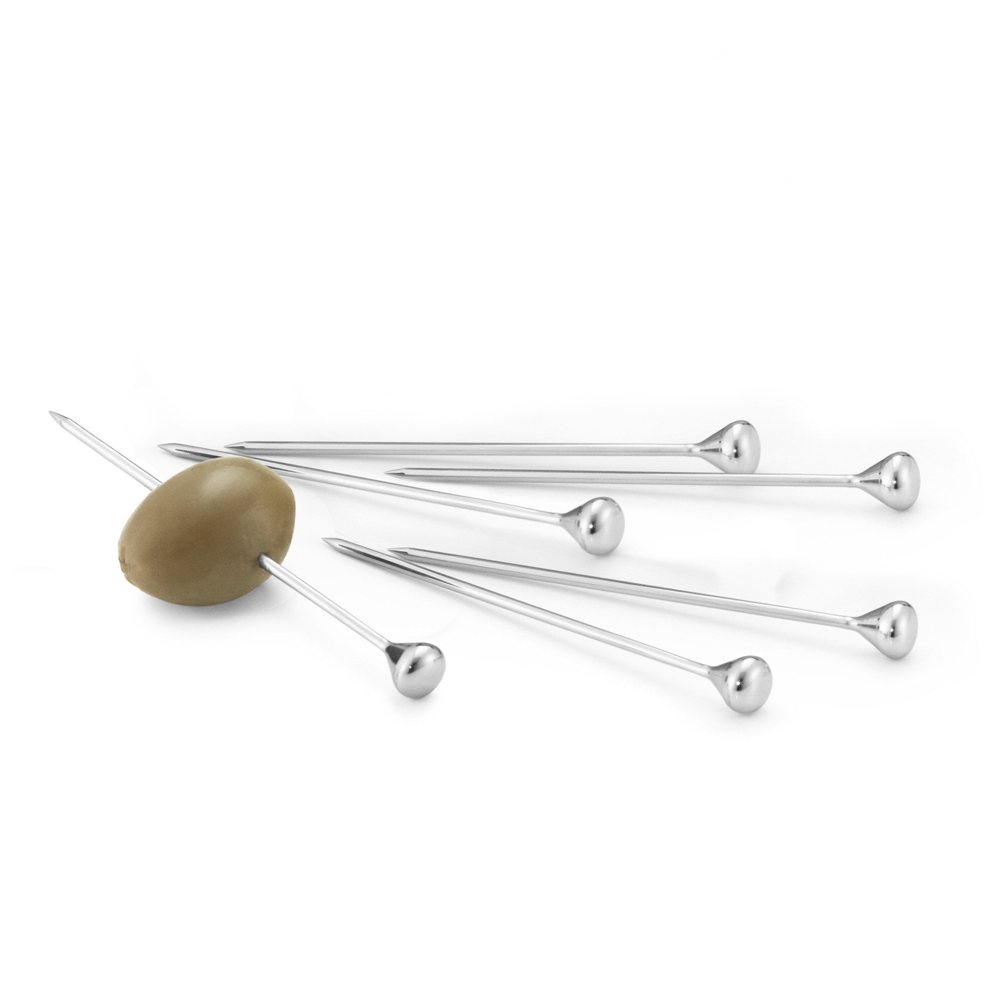Georg jensen Sky mad-/ cocktailpinde, rustfrit stål, 6 stk.