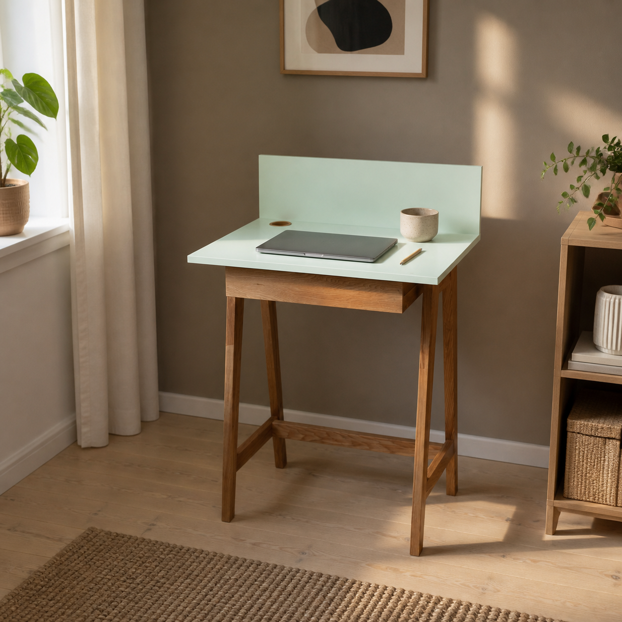 LUKA skrivebord 65 cm, mintgrøn