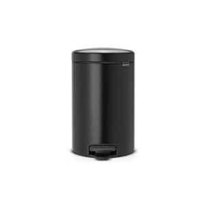 Brabantia Pedalspand Newlcon 12 liter - Matt Black  : Erling Christensen Møbler