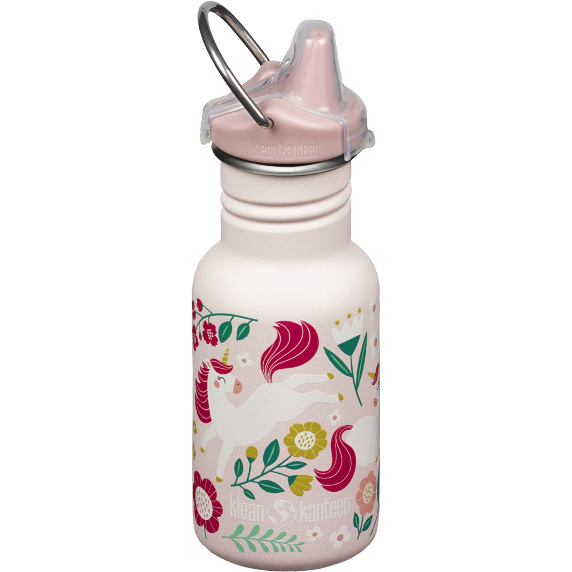Klean kanteen Kid Classic Narrow Sippy Børnekop med tud 355 ml, Leaping Unicorns