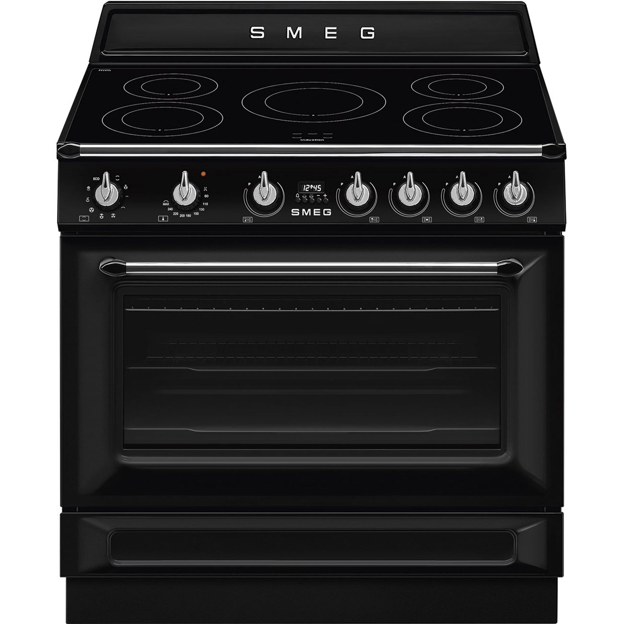 Smeg TR90IMBL Victoria Induktionskomfur 90 cm, sort