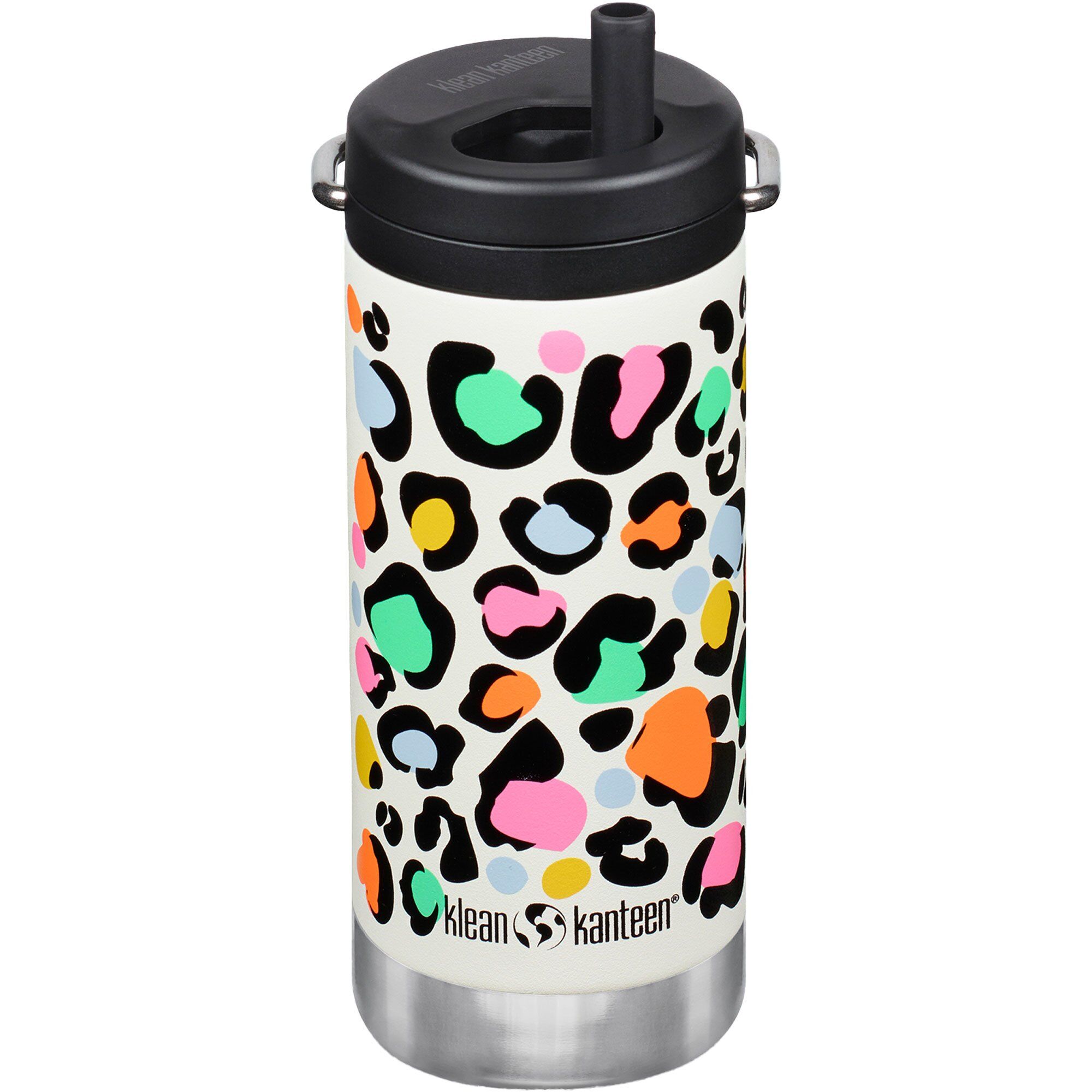 Klean kanteen Isoleret Termoflaske TKWide 355 ml med Twist Cap, Leopard Print
