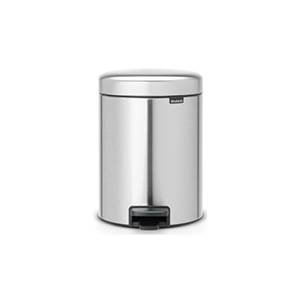 Brabantia Pedalspand Newlcon 5 liter - Matt Steel Fingerprint Proof  : Erling Christensen Møbler